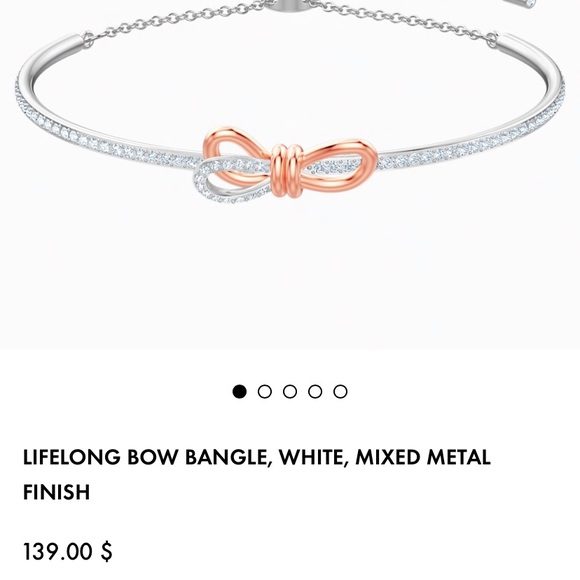 Swarovski Jewelry - Swarovski Rose Gold Bangle